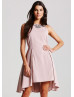 Hi Low Chiffon Beads Short Prom Dress  